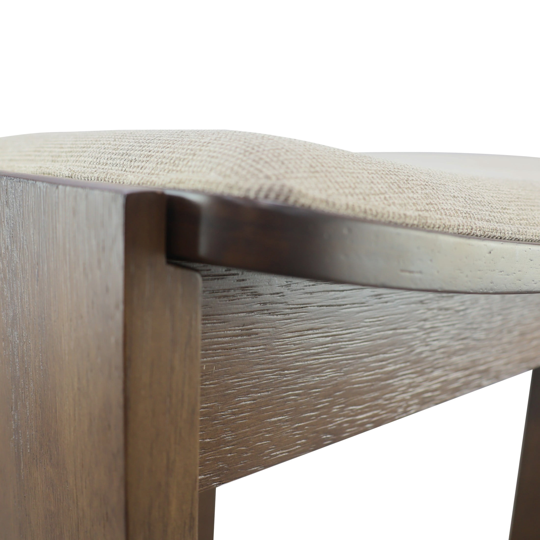 Christopher Knight Home Wooden Backless Counter Stools with Upholstered Seat, Walnut+Beige, Set of 4