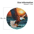 thumbnail image 2 of Kdxio Textured Bald Eagle Funny Coasters,4 Pcs Leather Coasters,Housewarming Gifts,Protect Furniture from Water Marks Scratch and Damage, 2 of 6