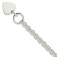 thumbnail image 6 of Auriga Fine Jewelry 925 Sterling Silver Heart Link Toggle Bracelet 8.75 inch for Women, 6 of 6