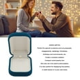 thumbnail image 3 of Velvet Jewelry Present Box Case Soft Luxurious Fashionable Storage Case for Proposal Blue Fit Necklaces Bracelets Pendants Rings Romantic Ambient Beautiful Accompaniment to Jewelry, 3 of 7