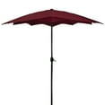 thumbnail image 4 of Northlight 8.85ft Outdoor Patio Lotus Umbrella with Hand Crank, Burgundy, 4 of 6