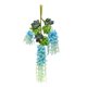 thumbnail image 4 of Guirnalda colgante de glicina artificial Macarena 12 flores de seda Azul, 4 of 8