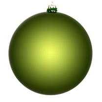 Vickerman 2.75" Christmas Ornament Ball, Juniper Green Shiny Finish, Shatterproof Plastic, UV Resistant, Holiday Christmas Tree Decoration, 12 Pack