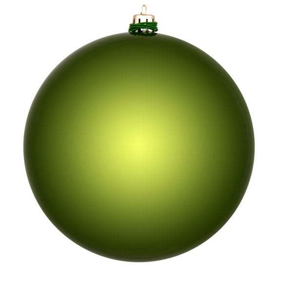 Vickerman 2.75" Christmas Ornament Ball, Juniper Green Shiny Finish, Shatterproof Plastic, UV Resistant, Holiday Christmas Tree Decoration, 12 Pack