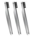 thumbnail image 1 of 3PCS Eyebrow Tweezer Stainless Steel Slant Tip Tweezer Beauty Tweezer with Comb, 1 of 10