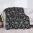 thumbnail image 3 of Naloa Daisies Flowers Flannel Blankets - Thick and Warm Blanket for Winter, Soft Fuzzy Plush King Blanket for All Seasons80"x60", 3 of 6