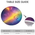 thumbnail image 6 of Colorful Galaxy Pattern Round Fitted Tablecloth with Elastic Edge,Dining Table Cover Waterproof,Outdoor Round Tablecloth for Camping,Dining,Indoor and Outdoor, 6 of 7