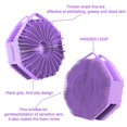 thumbnail image 4 of Depurador corporal de silicona iTokGok Premium con infusión de plata, color morado, 4 of 5