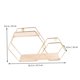 thumbnail image 4 of IFANLANDOR Repisa Colgante De Pared Con Estructura Hexagonal Para Almacenamiento Y, 4 of 4