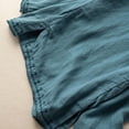 thumbnail image 5 of Wang6 Oversized 3/4 Sleeve Tops for Women Trendy Fall Loose Fit V Neck T Shirts Causal Embroidered Side Slit Graphic Tees Blue 0713-3/4 sleeve tshirts XXXXL, 5 of 7