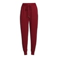 thumbnail image 5 of Time and Tru Women's Elastic Waist Cozy Jogger Pants, 5 of 5