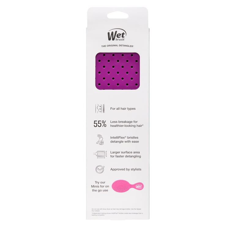 Wet Brush Paddle Detangler, Purple photo 6