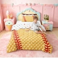 thumbnail image 4 of meiyoeat Abstract Ice Cream Baseball Twin Comforter Sets For Boys,Kids Ball Games Theme Bedding Set,Reversible,2 Pieces, 4 of 7