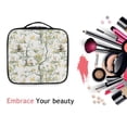 thumbnail image 6 of FORMRS Travel Makeup Bag Large Capacity Train Case Cosmetic Organizer with Adjustable Dividers, Watercolor Forest Animals, 6 of 8