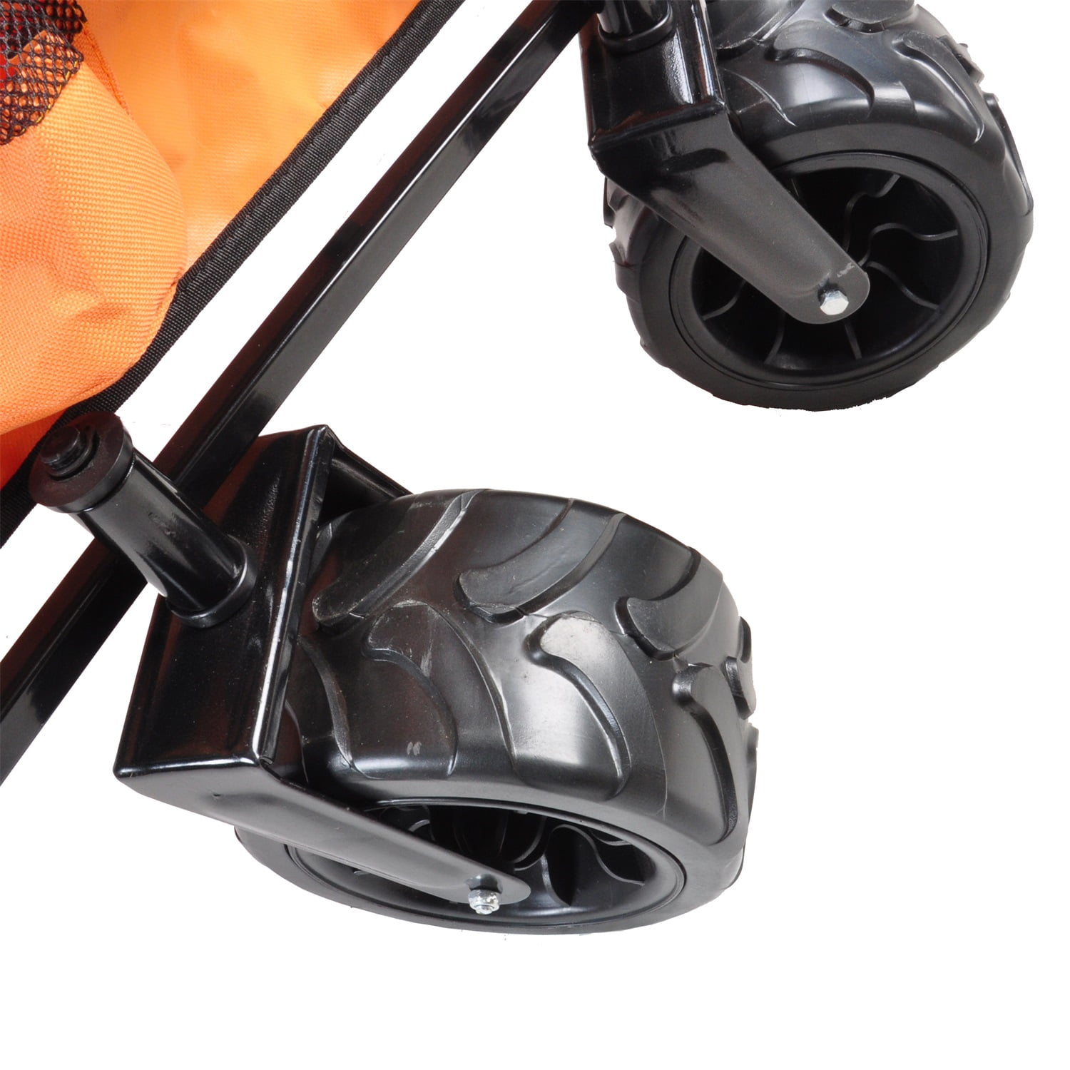 Lowestbest Foldable Cart with Canopy, Portable Cart with Wheeled Shopping Cart, Orange Lowestbest Foldable Cart with Canopy, Portable Cart with Wheeled Shopping Cart, Orange