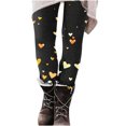 thumbnail image 6 of Feancey Holiday Clearance Valentines Day High Waisted Leggings for Women Soft Stretchy Tummy Control Yoga Pants Cute Heart Print Seamless Skinny Tights Yellow S, 6 of 8