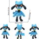 thumbnail image 3 of Pokemon Mimikyu Riolu Mew Cubone Plush Toy Kawaii Furret Lugia Eevee Zeraora Caterpie Butterfree Stuffed Peluche Doll, 3 of 5