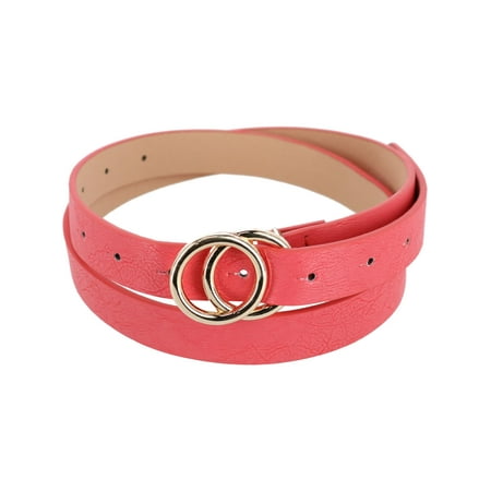 CTM® Belt with Double Circle Buckle (Women's)