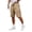 Khaki_0402S&04, variant on Fabrcox Cargo Men Shorts Elastic Waist Mens Work Shorts Fitness Tennis Going Out Big and Tall Men Bermuda Shorts with Multiple Pockets Gray S