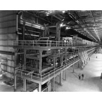 Interiors of a steel mill Hennepin Illinois USA Canvas Art - (18 x 24)