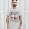 thumbnail image 3 of Tee Hunt I Love My Dog T-Shirt Best Friend Companion One of The Family Men's Tee, Ash Gray, X-Large, 3 of 5