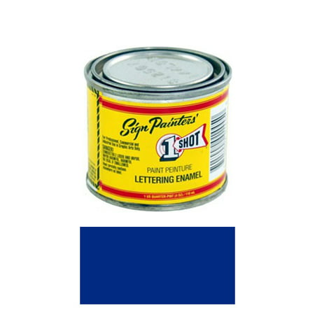 1/4 Pint 1 Shot REFLEX BLUE Paint Lettering Enamel Pinstriping & Graphic (Best Tire Lettering Paint)