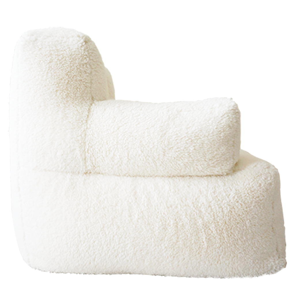 ACEssentials Sherpa Cozy White Large Bean Bag Lounger - image 5 of 6
