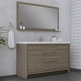 thumbnail image 2 of Alya Bath Sortino 60" Wood Single Bathroom Vanity with Acrylic Sink in Gray, 2 of 7