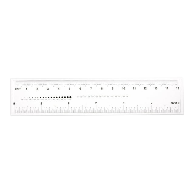 Unique Bargains Flexible Ruler 6 Inch 0.1mm Scale PET Plastic Film Straight Ruler