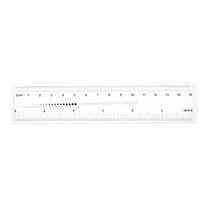 Flexible Ruler 6 Inch 0.1mm Scale PET Plastic Covered Thickened Film Straight Ruler