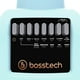 thumbnail image 3 of Licuadora Bosstech 550 watts 10 velociades con Vaso de plastico de 2 lts Azul pastel, 3 of 4