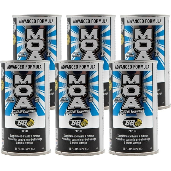 6 Cans of BG Motor Oil Additive MOA