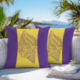 thumbnail image 3 of Yellow Purple Conch Throw Pillow Covers 18x18 Inch Set of 2, Summer Beach Coastal Modern Art Waterproof Outdoor Pillow Covers, Decorative Cushion Pillowcases for Couch, Sofa, Bed, Garden, Patio, 3 of 9