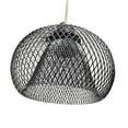 thumbnail image 1 of Lámpara colgante de Metal, cubierta de luz colgante, bombilla protectora, protector de bombilla, pantalla para pasillo, cocina, baño, decoración de negro esférico, 1 of 8