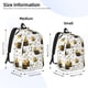 thumbnail image 2 of Disketp Honey Bee Insect Mochila de Lona Estampada, Mochila Escolar de Viaje Ligera para Estudiantes y Portátil-Medium, 2 of 5