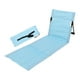 thumbnail image 1 of Asiento de suelo plegable para acampar con respaldo, silla de suelo plegable, cómoda para Azul claro, 1 of 8