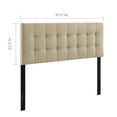 thumbnail image 5 of Modern Fabric Queen Tufted Panel Headboard in Beige, 5 of 5
