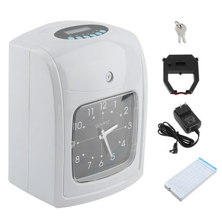 K-8 English Paper Card Attendance Employee Machine Punch Time Clock Recorder on Clearance