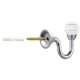 thumbnail image 3 of Cortina Ganchos Montados En La Pared Colgador De Pared A La Moda Accesorios Para Cortinas Con Cabeza De Cristal Gran Capacidad De Carga Advancent HA041114-01, 3 of 6