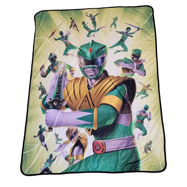 Power Rangers Green Ranger Fleece Throw Blanket Measures 60 x 45