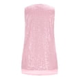 thumbnail image 6 of Womens Summer Sequin Tops Scoop Neck Sparkle Shimmer Tanks Top Dressy Glitter Party Sleeveless Shirts Blouses, 6 of 6