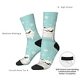thumbnail image 4 of Sigee French Bulldog Taking a Bath for Contrast Design Soft Moisture-Wicking Socks Crew Casual Athletic Stretchy Loose Middle Tube Socks, 4 of 6