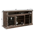 thumbnail image 3 of DEALTOPS Modern TV Stand Media Console Center with Open and Closed Space for TVs Up to 65'', Rustic Brown, 3 of 7