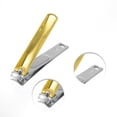 thumbnail image 3 of Unique Bargains Durable Water Ripple Nail Clippers 1 Pc Gold Tone, 3 of 6
