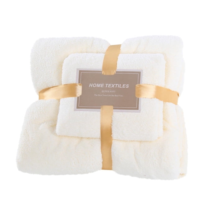 Set de Toallas de Baño Toalla de Baño de Algodón 2 en 1 Y Toalla de Cara Toalla Suave Set de 2 Piezas Toallas de Baño de Algodón