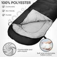 thumbnail image 4 of OBTANIM Sleeping Bags Portable Waterproof Camping Sleeping Bag for Adults Kids 4 Seasons Cold Weather or Warm Backpacking Hiking Mountaineering Indoor Outdoor Use, 4 of 15