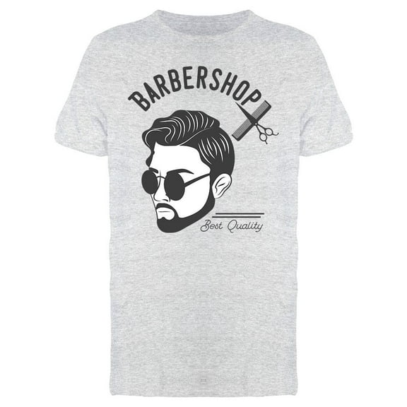Barber Shop Style T-Shirt Men -Image by Shutterstock, Male x-Large