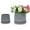 Grey, variant on S-HOME Set of 2 Grey Ceramic Planters, 8" 6" Modern Flower Pots for Indoor/Outdoor