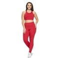 thumbnail image 4 of Women's Triple Threat Activewear Sports Bra - Crimson, XL, 4 of 5