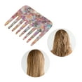 thumbnail image 5 of Unique Bargains 1 Pc Portable Marble Wide Tooth Comb Multicolored Acetate Sheet, 5 of 5